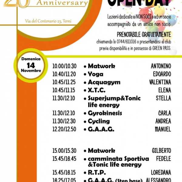 TONIC 20TH ANNIVERSARY -OPEN DAY-